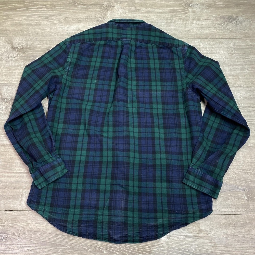Polo Ralph Lauren Shirt Men XL Blackwatch Plaid Slim Fit Long Sleeve Button Down - Picture 5 of 7